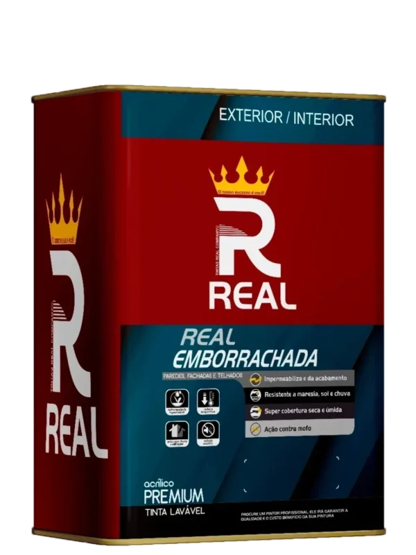 TINTA REAL EMBORRACHADA BRANCA 18L