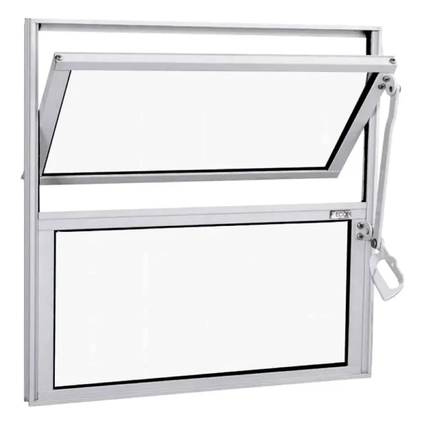 BASCULANTE ALUMI 40X40 VIDRO